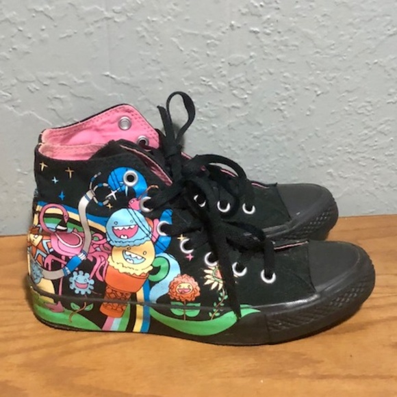 Converse Shoes - Vintage Converse Ice Cream Doodles High Tops